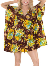 Load image into Gallery viewer, la-leela-bikini-swim-beach-wear-swimsuit-cover-ups-women-kimono-dress-printed