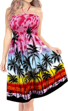 Load image into Gallery viewer, LA LEELA Women Boho Beachwear Summer Relaxed Aloha Party Tube Sun Dress Casual