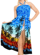 Load image into Gallery viewer, LA LEELA Women Boho Beachwear Summer Relaxed Aloha Party Tube Sun Dress Casual